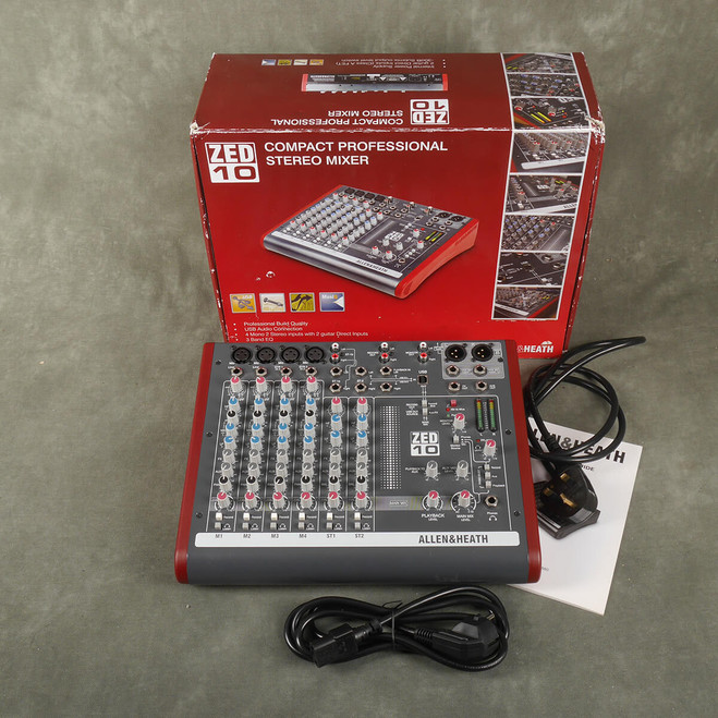 Allen & Heath ZED 10 Mixer w/Box & PSU - 2nd Hand
