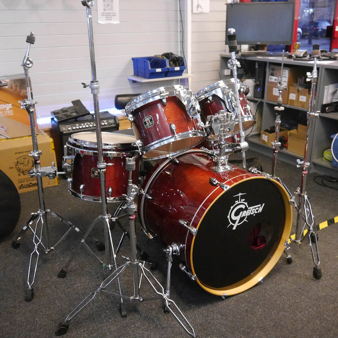 Gretsch 5-Piece Catalina Birch Full Kit - Red w/Bag - 2nd Hand **COLLECTION ONLY**