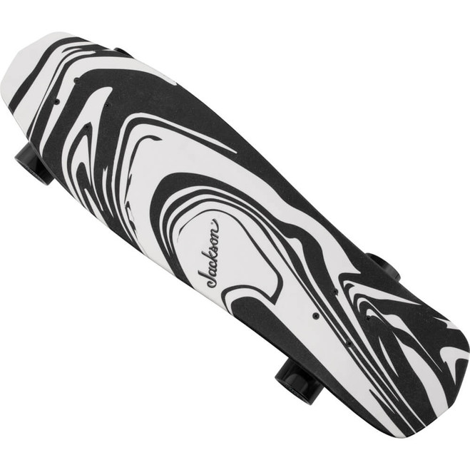 Jackson Black/White Swirl Skateboard by Aluminati