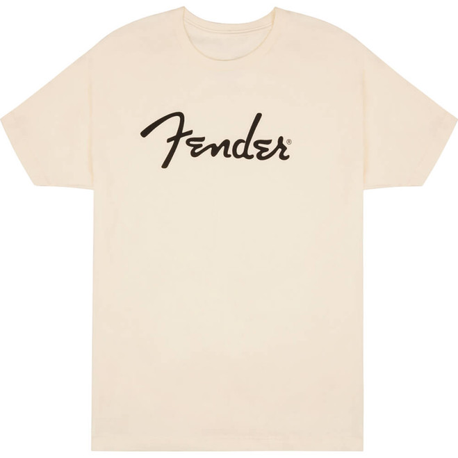 Fender Spaghetti Logo T-Shirt, Olympic White, Small
