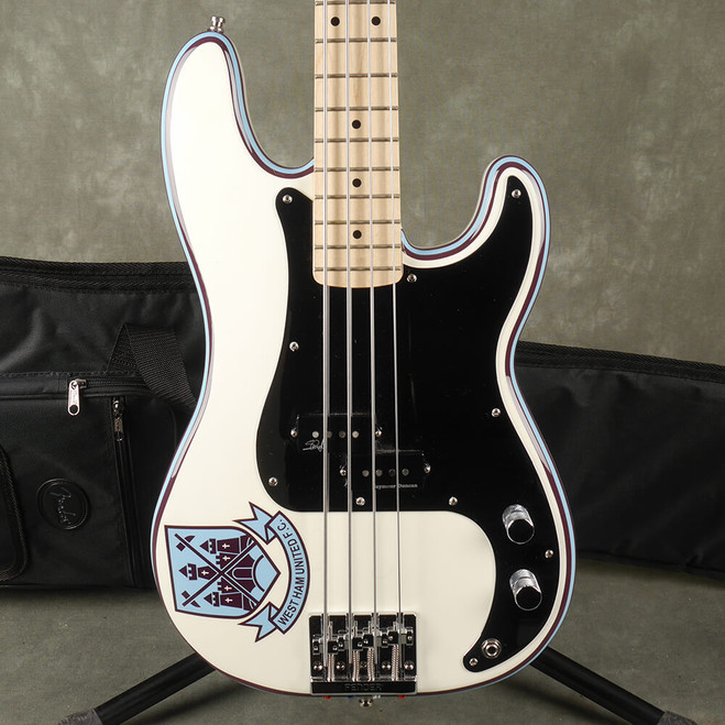 Fender Steve Harris Precision Bass - White w/Gig Bag - 2nd Hand