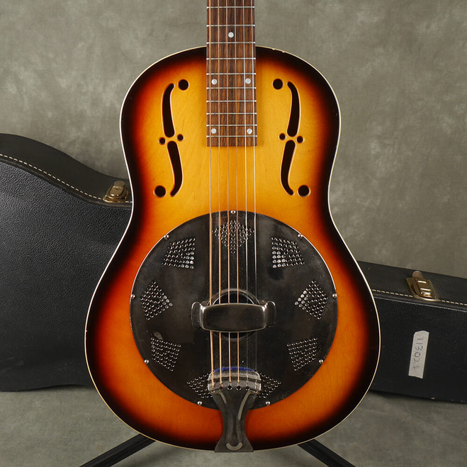 National Resophonic Jazz Blues Resonator - Sunburst w/Hard Case - 2nd Hand