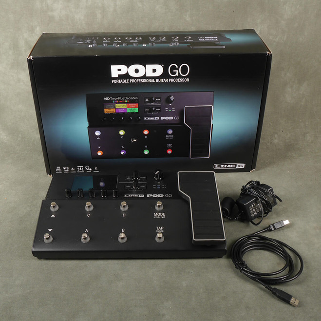 Line 6 POD GO Portable Guitar FX Processor w/Box & PSU - 2nd Hand