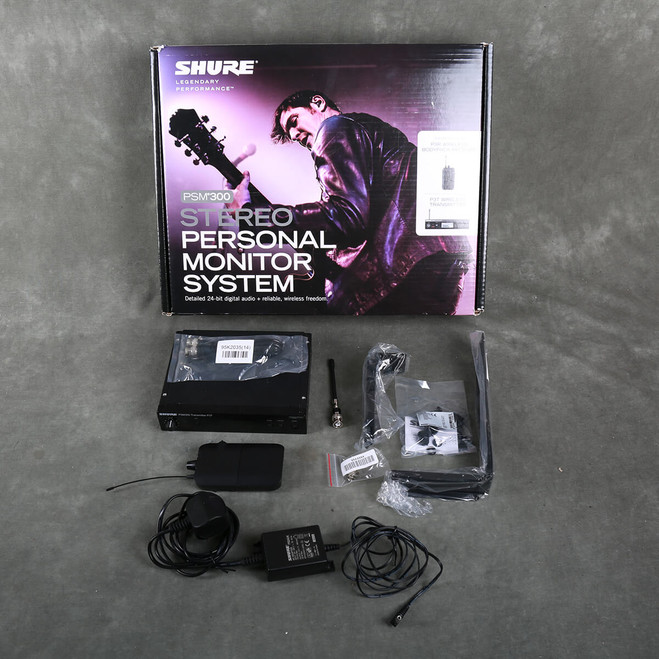 Shure PSM300 Personal Monitor System - No Earphones w/Box & PSU - 2nd Hand