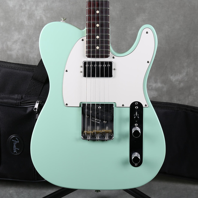 Fender American Performer Tele Humbucker - Satin Surf Green w/Gig Bag - 2nd Hand