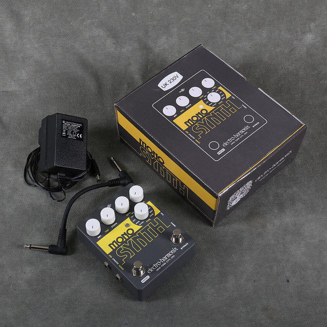 Electro Harmonix Mono Synth Guitar Synesizer FX Pedal w/Box & PSU - 2nd Hand