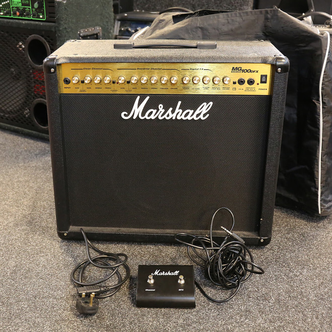 Marshall MG100DFX Combo Amp & Footswitch - 2nd Hand (115216)