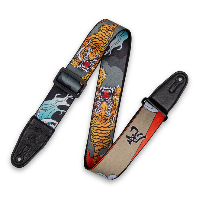 Levy's Print Series Polyester 2" Guitar Strap - Japanese Tiger