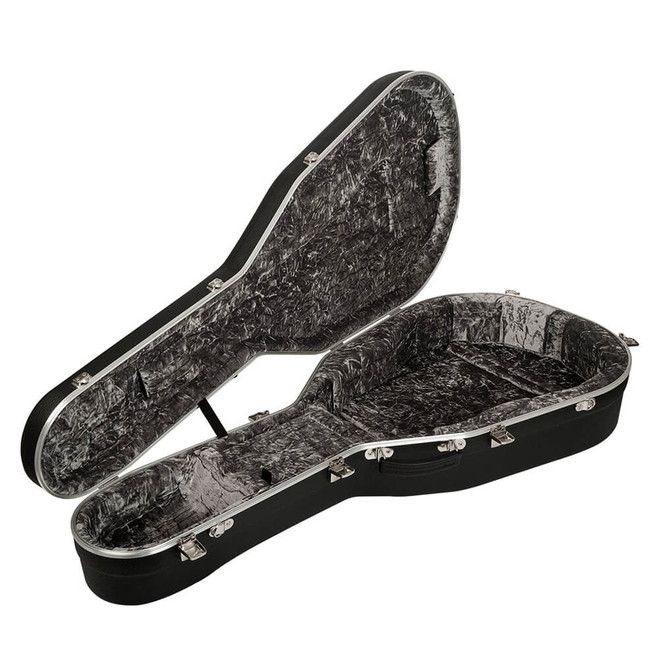 Hiscox Dreadnought / Folk Style Guitar Case, Artist - Black/Silver