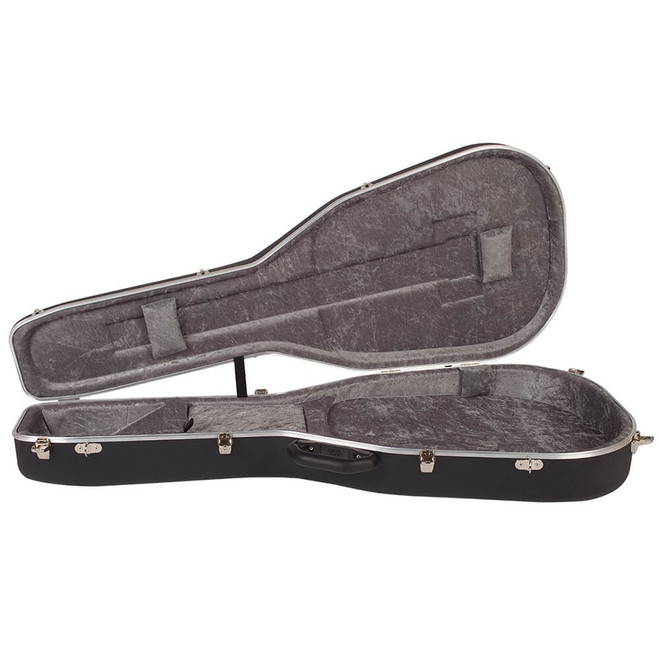 Hiscox Slimline Electro-Acoustic Guitar Case - Black/Silver