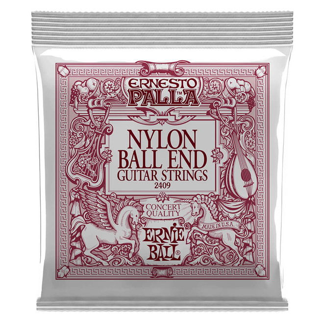 Ernie Ball Ernesto Palla Ball-End Nylon Classical Strings, Black & Gold