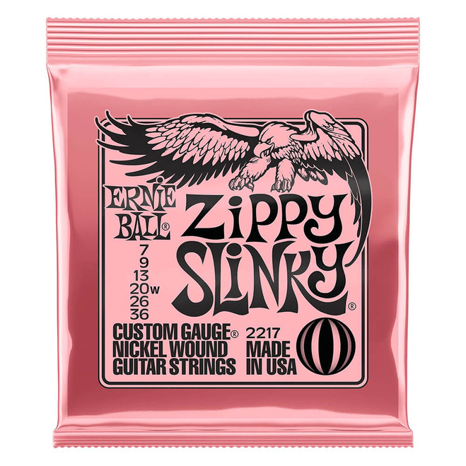 Ernie Ball Zippy Slinky Nickel Wound Guitar Strings, 7-36