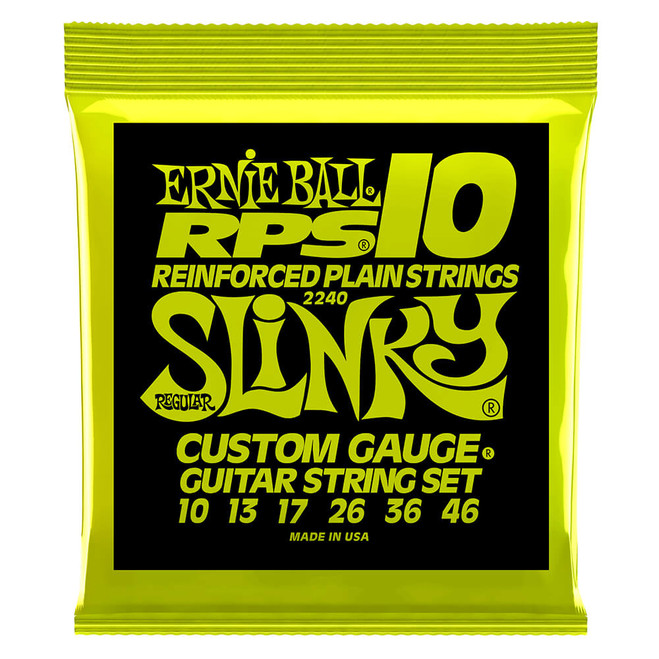 Ernie Ball Regular Slinky RPS Nickel Wound Guitar Strings, 10-46