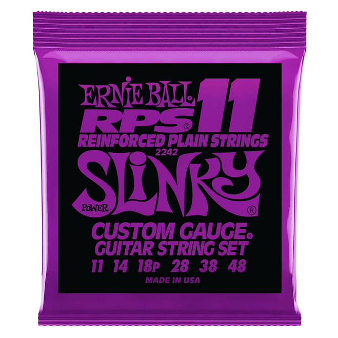 Ernie Ball Power Slinky RPS Nickel Wound Guitar Strings, 11-48