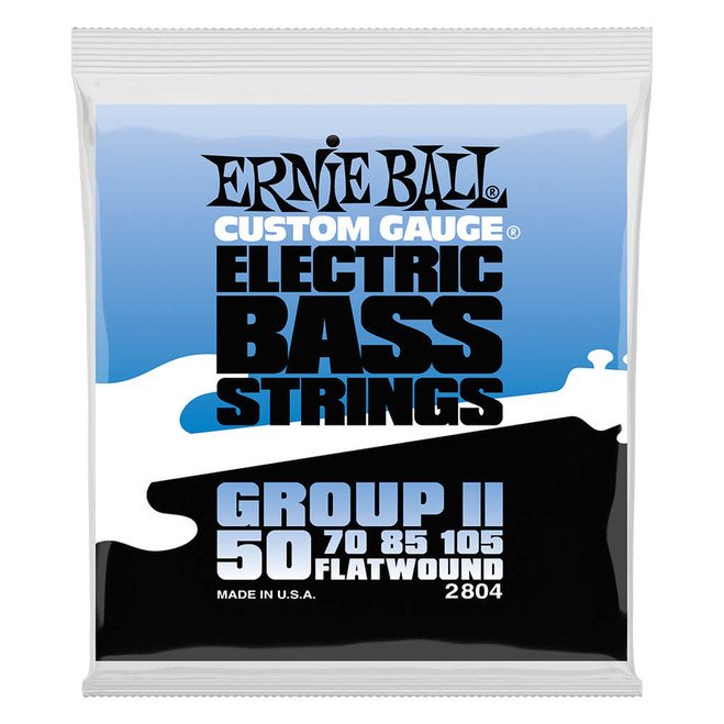 Ernie Ball Custom Flatwound Bass Strings, 50-105