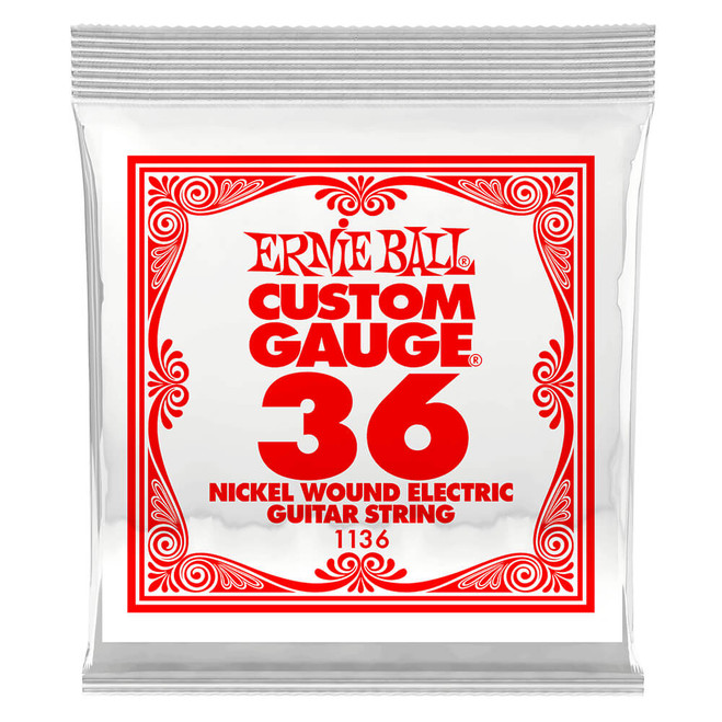 Ernie Ball Nickel Wound Electric Guitar String, .036