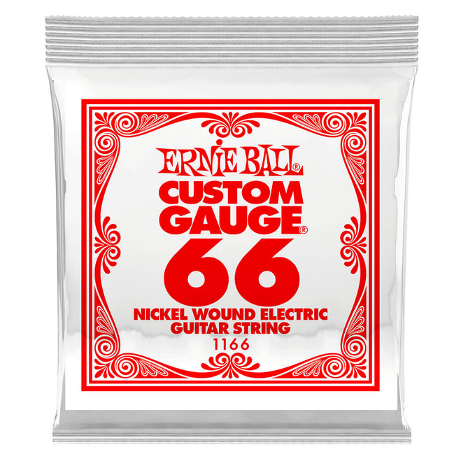 Ernie Ball Nickel Wound Electric Guitar String, .066