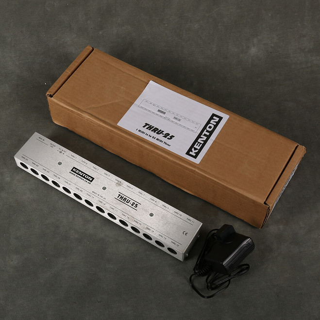 Kenton THRU-25 MIDI Thru Box w/Box & PSU - 2nd Hand