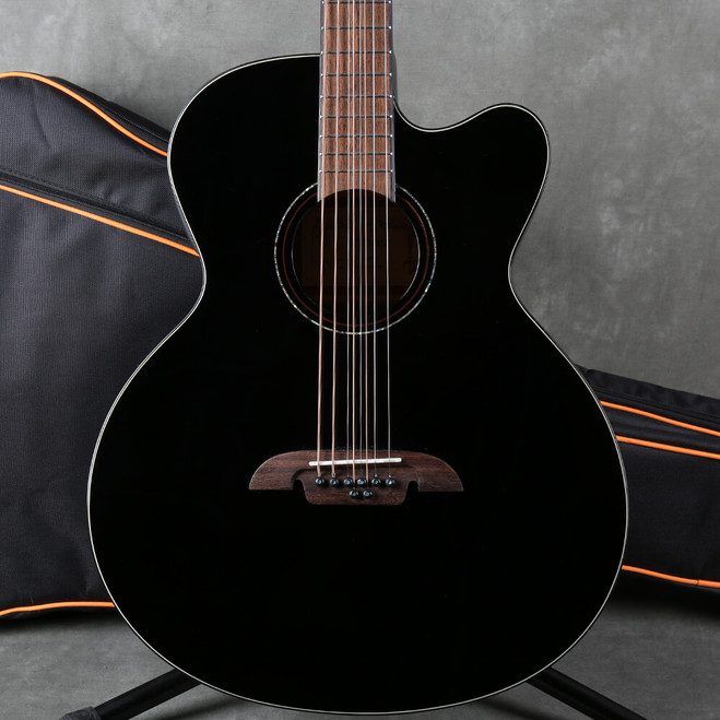 Alvarez ABT60CE-8BK 8-String Baritone - Black - Gig Bag - 2nd Hand