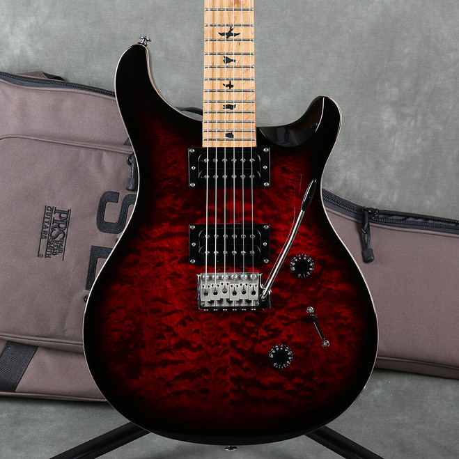 PRS SE Custom 24 Roasted Maple Limited - Fire Red - Gig Bag - 2nd Hand