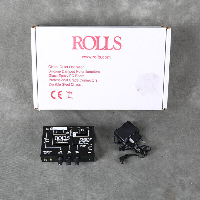 Rolls PM351 Personal Monitor System - Box & PSU - 2nd Hand