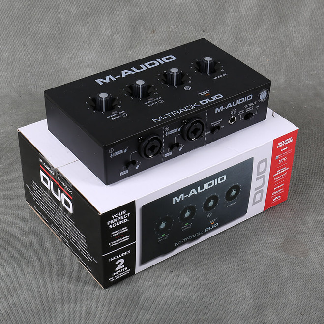 M-Audio M-Track Duo Audio Interface - Boxed - 2nd Hand