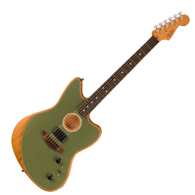 Fender Acoustasonic Player Jazzmaster - Antique Olive