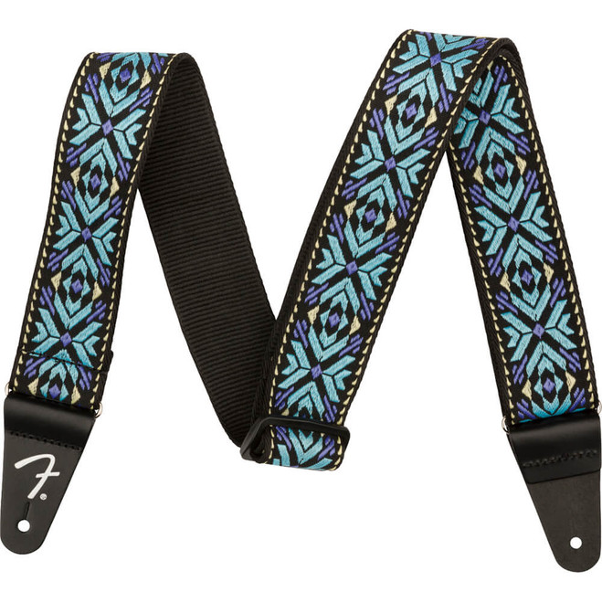 Fender Pasadena Woven Strap - Blue Snowflake