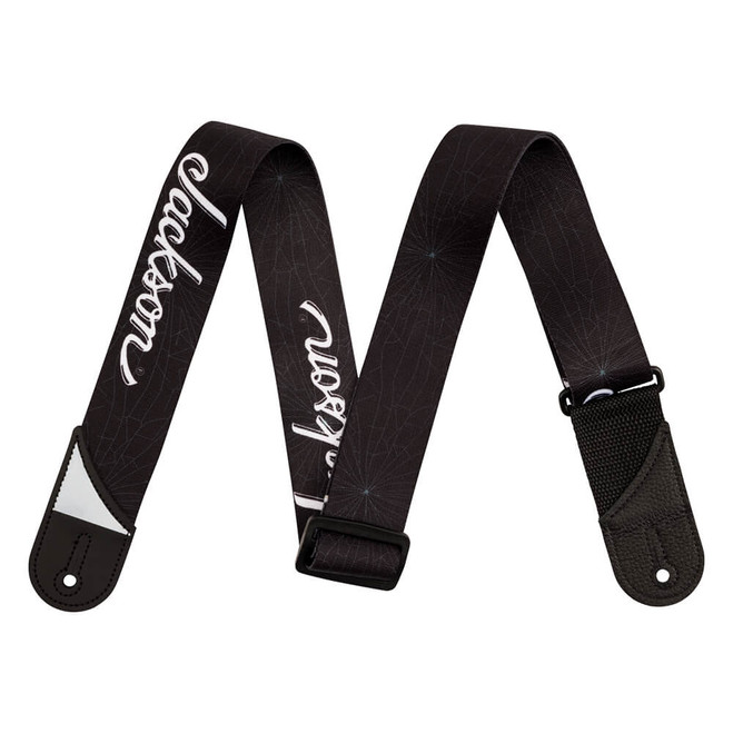 Jackson White Logo Strap - Black