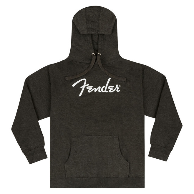 Fender Spaghetti Logo Hoodie, Grey Heather - XL
