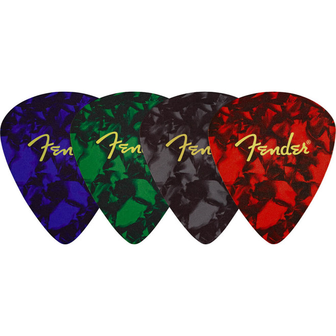 Fender Pick Shape Logo Coasters, 4-Pack, Multi-Colour