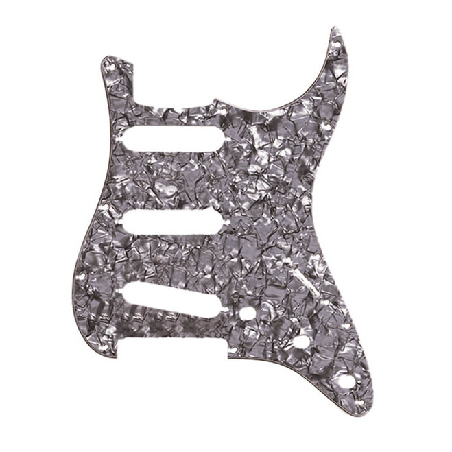 Fender 11-Hole Modern-Style Stratocaster S/S/S Pickguard - Black Moto