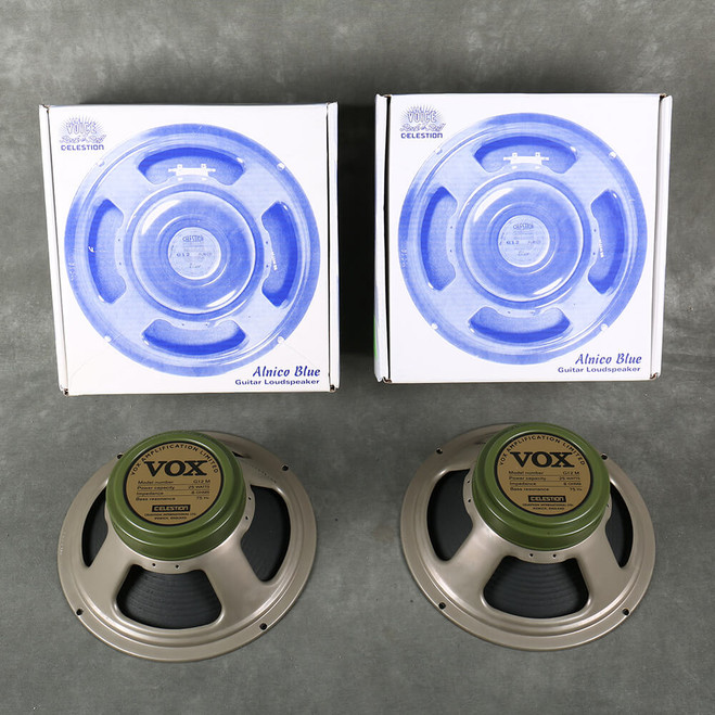 Vox Celestion G12M Greenback Speakers - Made In Britain - Boxed - 2nd Hand