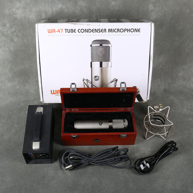 Warm Audio WA-47 Tube Condenser Microphone - Box & PSU - 2nd Hand