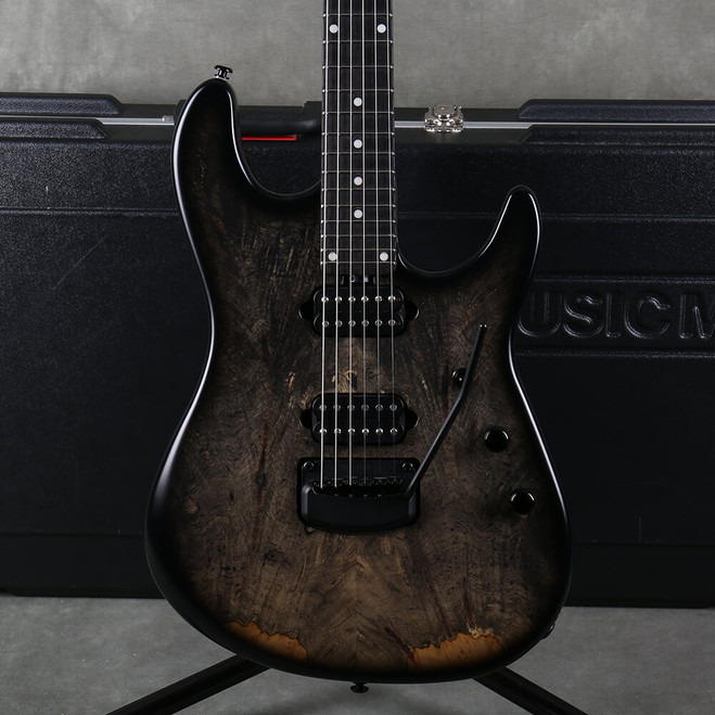 Ernie Ball Music Man Jason Richardson Cutlass - Black Burst - Case - 2nd Hand