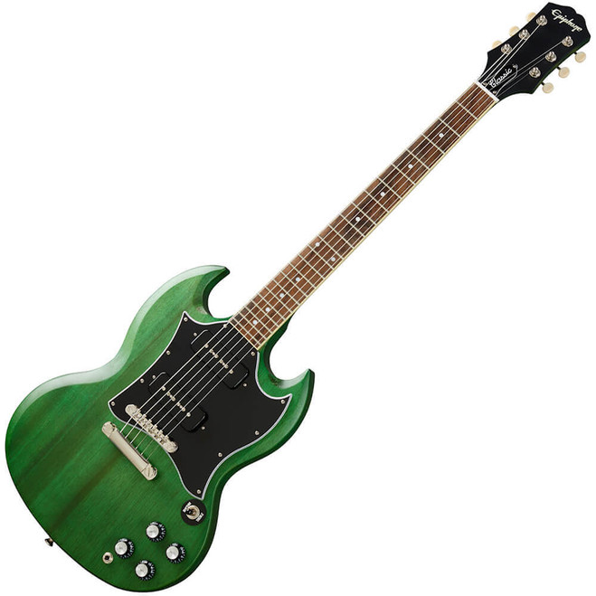 Epiphone SG Classic Worn P-90s - Worn Inverness Green