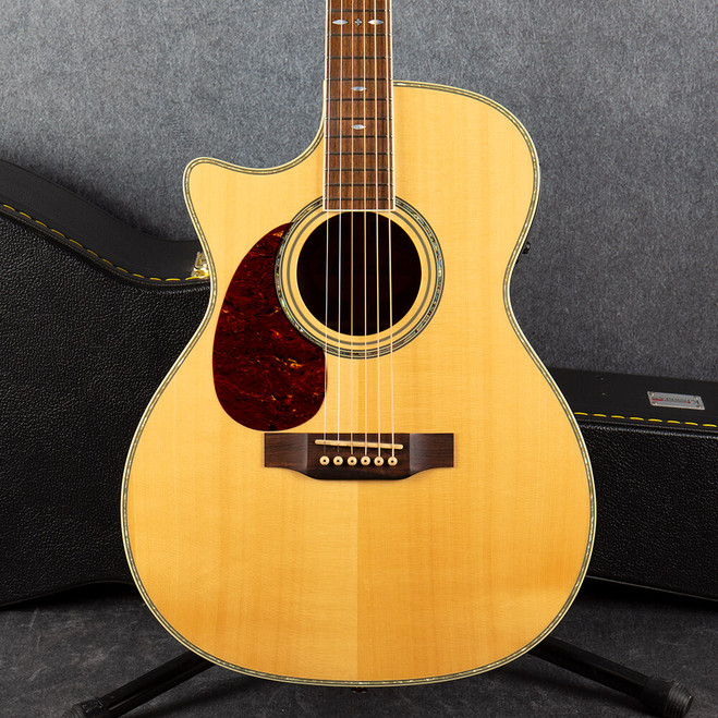 Crafter TC-035 Electro Acoustic Left Handed - Natural - Hard Case - 2nd Hand