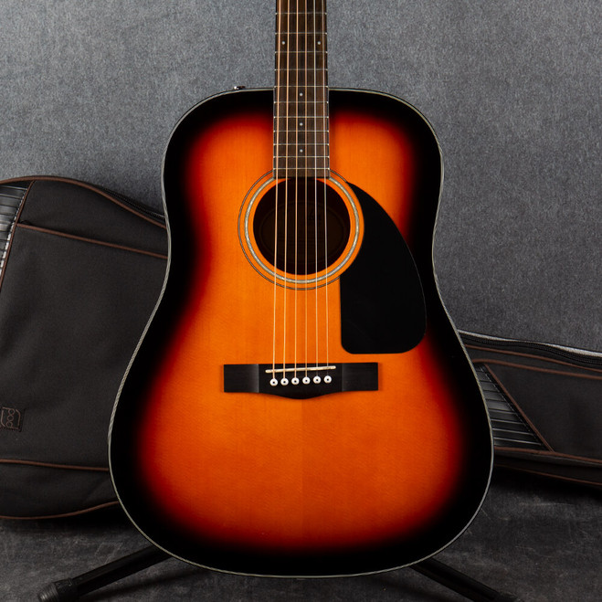 Fender CD-60 V2 Dreadnought Acoustic - Sunburst - Gig Bag - 2nd Hand