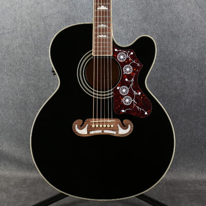 Epiphone EJ-200SCE Electro Acoustic - Black - 2nd Hand