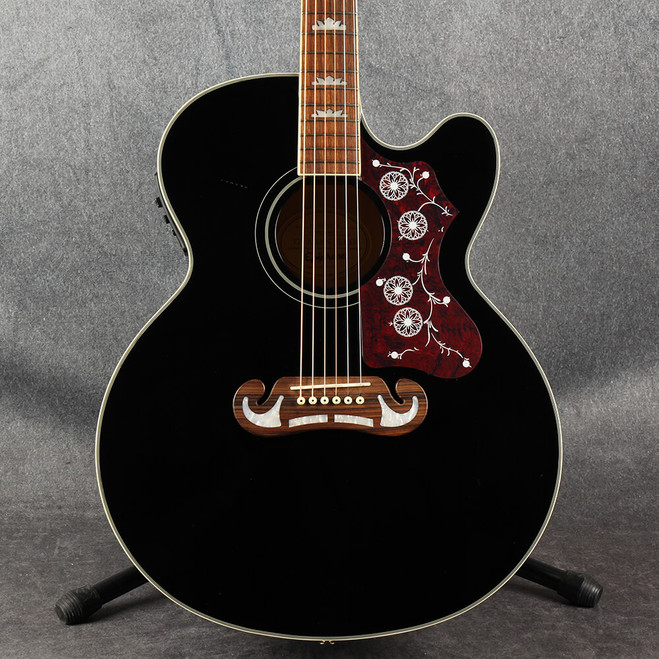 Epiphone EJ-200CE Acoustic-Electric Guitar - Black - 2nd Hand