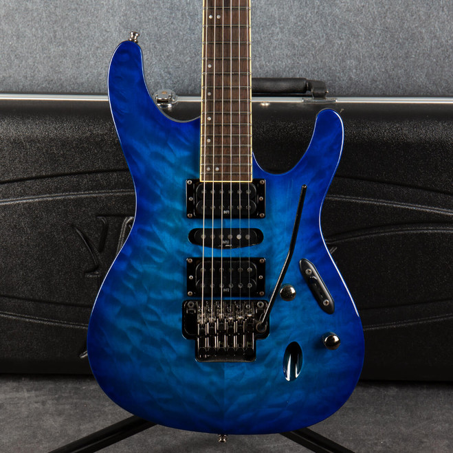 Ibanez S670QM-SPB - Sapphire Blue Burst - Hard Case - 2nd Hand