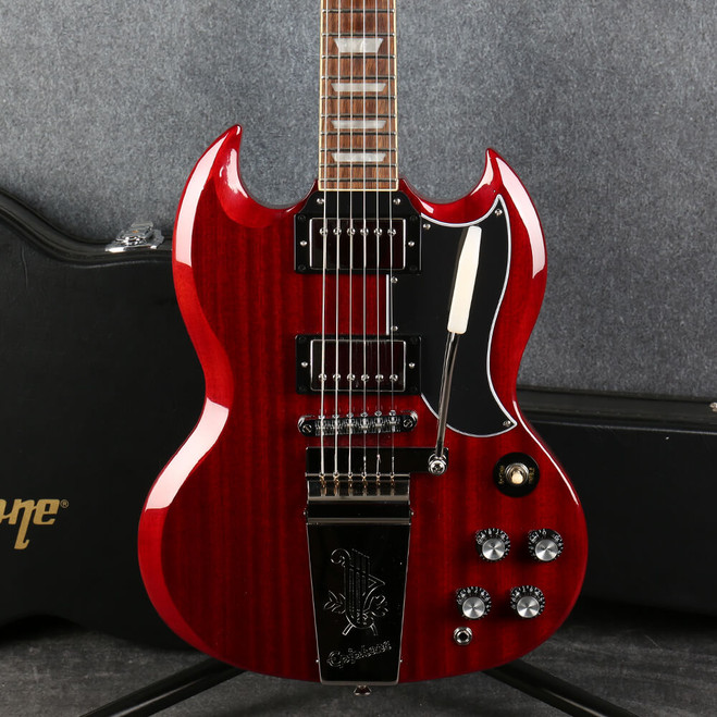 Epiphone SG Standard 61 Maestro Vibrola - Vintage Cherry - Hard Case - 2nd Hand (122055)