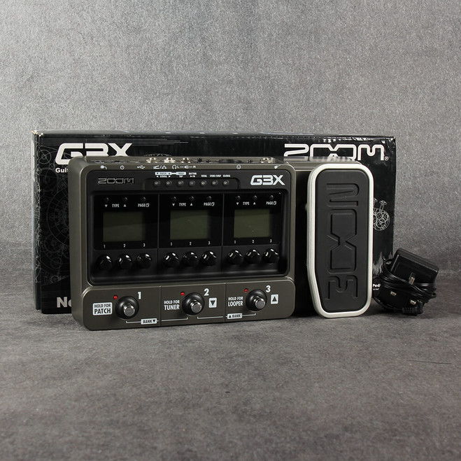 Zoom G3X Guitar Effects & Amp Simulator - Box & PSU - 2nd Hand