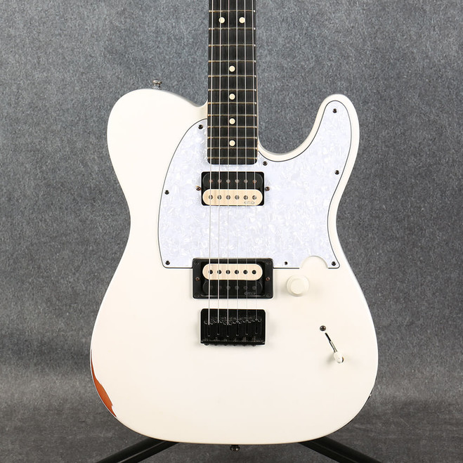 Fender Jim Root Telecaster - Flat White - EMG Jim Root Daemonum PUPs - 2nd Hand