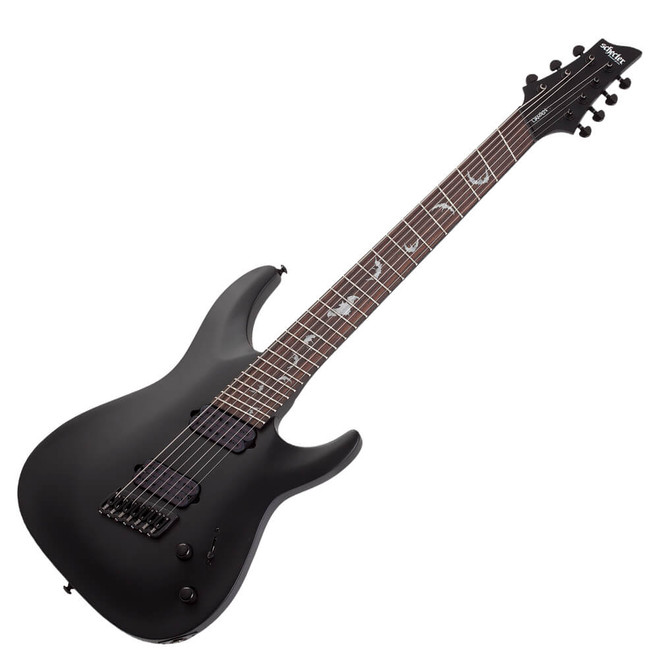 Schecter Damien-7 Multiscale - Satin Black