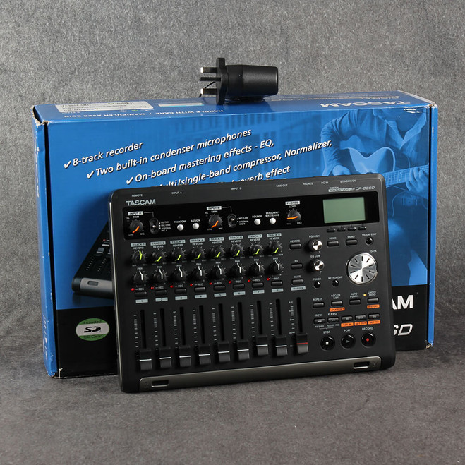 Tascam DP-03SD 8-Track Digital PortaStudio - Box & PSU - 2nd Hand