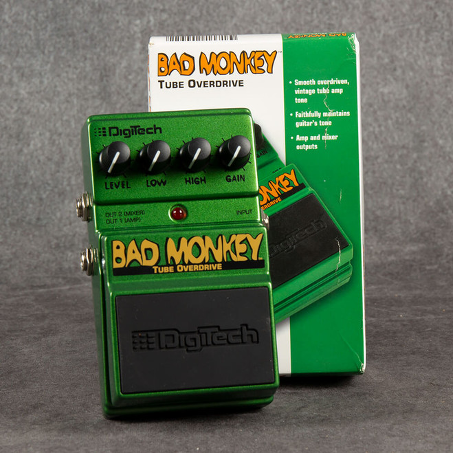 Digitech Bad Monkey Tube Overdrive Pedal - Boxed - 2nd Hand (123403)