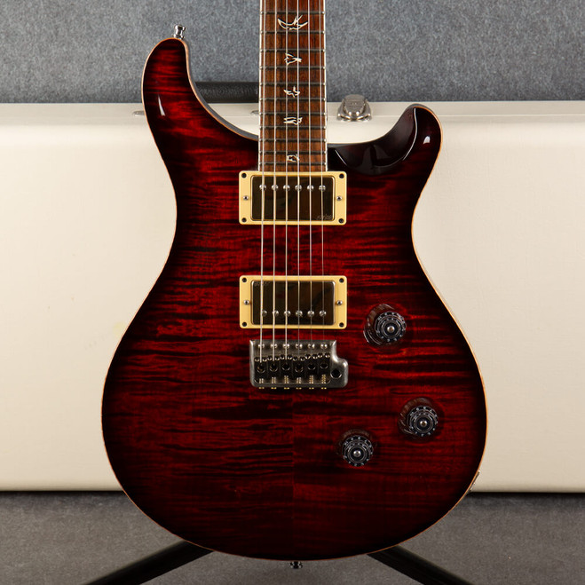 PRS 25th Anniversary Custom 24 10 Top - Fire Red - Hard Case - 2nd Hand