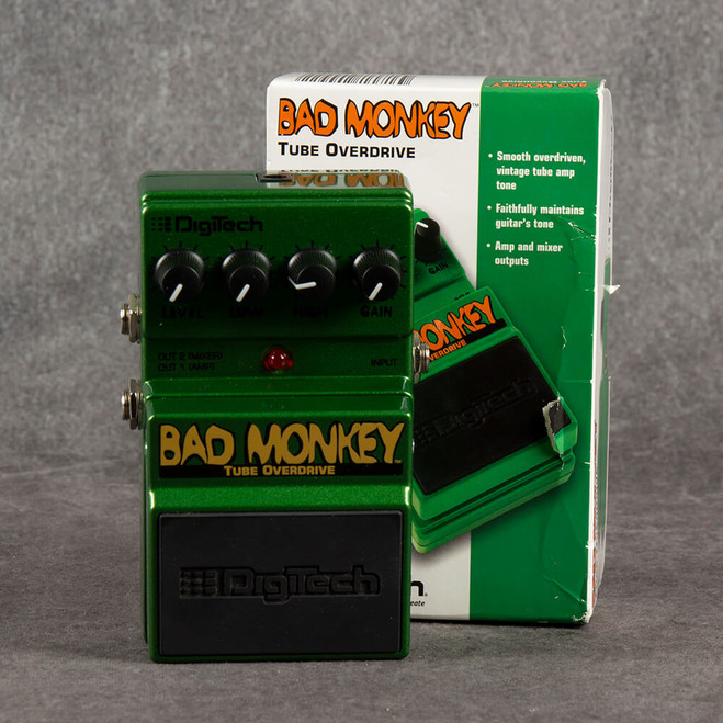 Digitech Bad Monkey Tube Overdrive Pedal - Boxed - 2nd Hand (123445)