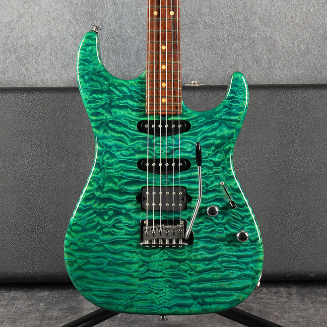 Suhr Standard - Teal Quilt Top - Hard Case - 2nd Hand